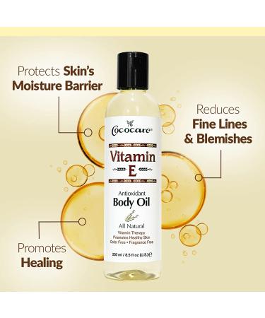 Cococare Vitamin E Body Oil 8.5 fl oz - Moisturizing & Nourishing Skin Care - Buy Online on GoSupps.com