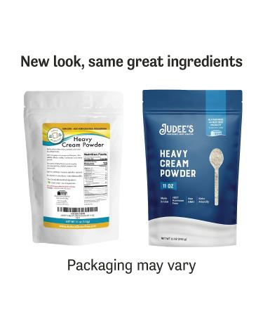 Judee's Heavy Cream Powder 11 oz - GMO & Preservative Free - Made in USA - Keto Friendly - Add Healthy Fat to Coffee, Sauces & Dressings - Buy Online on GoSupps.com