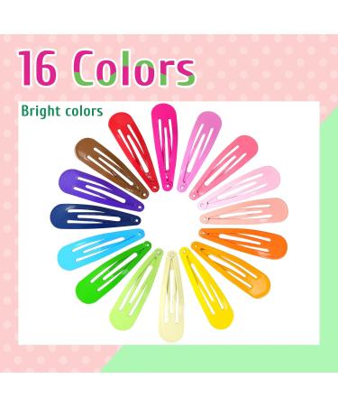 Sularpek 80 Pcs 2 Inch Candy Colorful Hair Clips for Girls, Toddlers, Teens & Women - Metal Snap Hair Accessories (Pack of 1) - Buy Online on GoSupps.com
