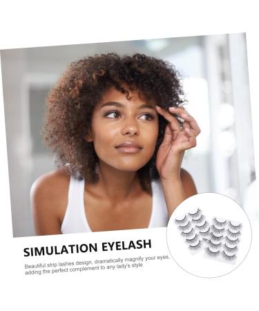 FOMIYES 10 Pairs eyelashes long extension eyeslash natural eye lashes christmas eye lashes halloween makeup supplies fluffy eyeslash faux lashes fiber silver powder 3d make up - Buy Online on GoSupps.com