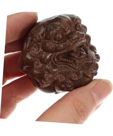 Magiclulu 3-St Wenwan Handle Automotive Art | Retro Wooden Animal Carvings | Unique Desk Decoration & Joyful Ornaments - Buy Online on GoSupps.com