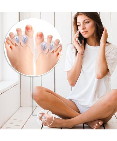 2 Pairs Toe Spacers & Bunion Corrector - Adjustable Soft Design for Bunion Pain Relief Hammer Toe Straightening & Overlapping Toes Support - Buy Online on GoSupps.com