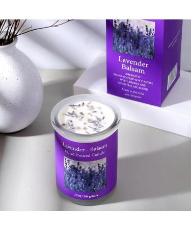 ADK Lavender Balsam Soy Aromatherapy Candle - 10 oz Relaxing Scented Jar - 48+ Hours Burn Time - Perfect Gift for Men & Women - Buy Online on GoSupps.com