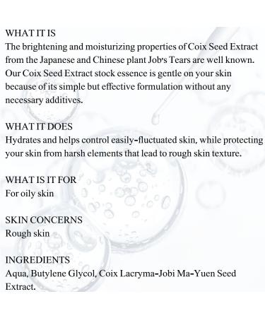 TUNEMAKERS Coix Seed Extract Serum: Illuminating and Hydrating Serumfor Oily Skin - 10ml - Buy Online on GoSupps.com