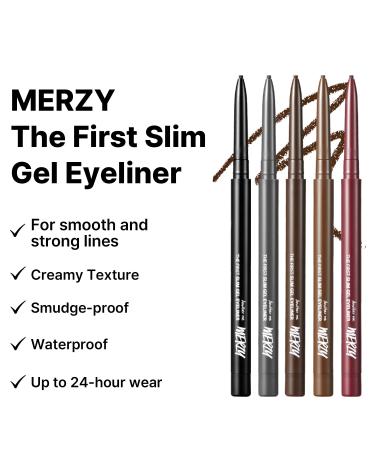 MERZY Slim Gel Eyeliner - Creamy K-Beauty Pencil in Bronze Opal (0.03Fl Oz 0.05g) - Buy Online on GoSupps.com