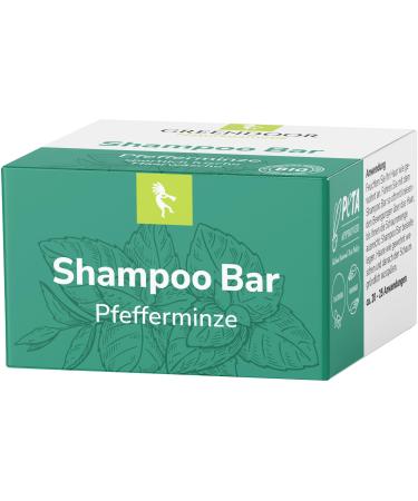 GREENDOOR GREENDOOR Organic Peppermint Shampoo 75g for normal/oily hair gentle and solid natural cosmetic silicone-free for men and women natural hair care