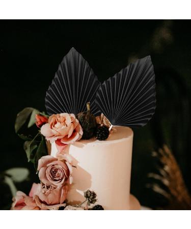 Didiseaon 10pcs Palm Leaf Cake Toppers - Monstera Leaf Cupcake Picks for Hawaii Aloha Jungle Wedding and Birthday Decor - Buy Online on GoSupps.com