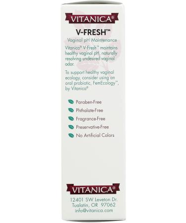 Vitanica V-Fresh Vaginal pH Support 6 Suppositories - Maintain Healthy pH Balance - Buy Online on GoSupps.com