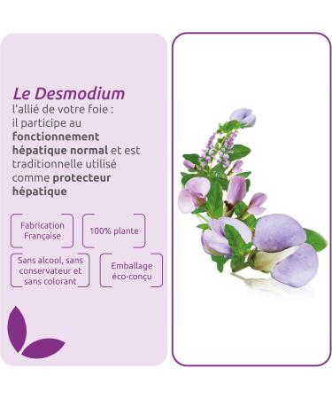 HERBESAN DESMODIUM 3000 mg Liver well-being French laboratory 20 ampoules of 10 ml - Buy Online on GoSupps.com