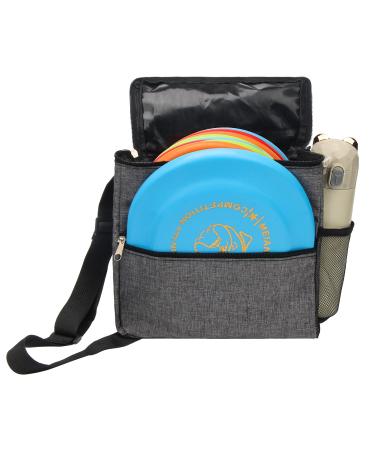Windspeed Cadet Disc Golf Bag, Portable Waterproof Disc Golf Bag with 10 Discs Capacity, Pro Disc Golf Bag Small with Adjustable Strap, Starter disc Golf Bag for Women and Men (Grey) Rectangle - Buy Online on GoSupps.com