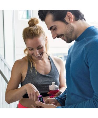 Zacurate 500E Premium Fingertip Pulse Oximeter - Blood Oxygen Saturation Monitor with Silicone Cover Batteries & Lanyard | Mystic Purple - Fast International Shipping - Buy Online on GoSupps.com