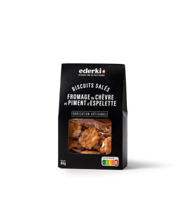EDERKI EDERKI - Goat cheese and Espelette pepper biscuits 80 g
