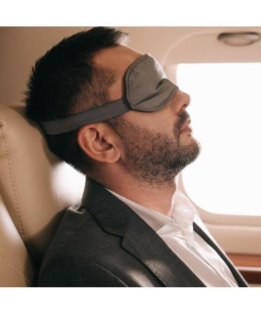 PATIKIL Silk Sleep Mask 2 Pack - Soft Satin Eye Cover for Side Sleeping Travel Black/White - Ultimate Sleep Protection - Buy Online on GoSupps.com