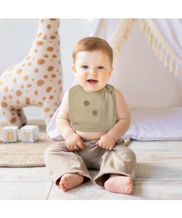 GroBro7 Baby Cubes & Adjustable Drool Bibs - 6 Pack Cotton Bandana Gifts for Newborns & Toddlers | Absorbent Stylish Ideal for Winter & Christmas - Buy Online on GoSupps.com