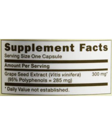 GNC Herbal Plus Grape Seed Extract 300mg - Antioxidant Support | 100 Capsules - Buy Online on GoSupps.com