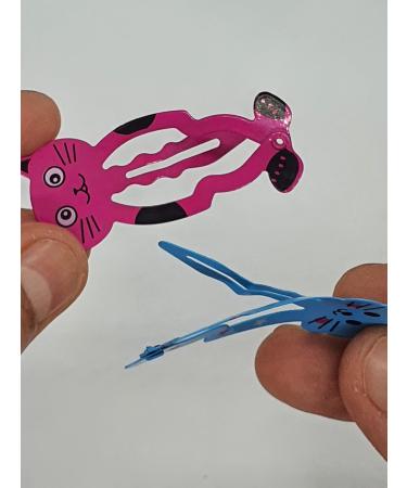 Cute Kitty Snap Hair Clips for Girls - Set of Metal Clips for Baby Toddlers and Kids | Z4CLIKIT - Buy Online on GoSupps.com