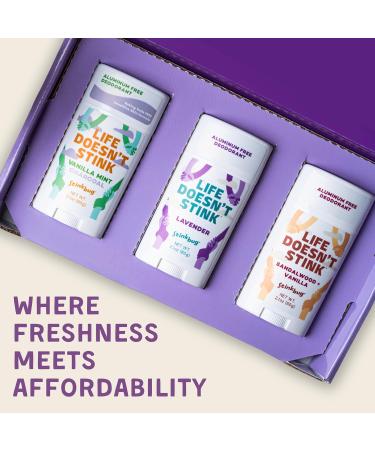 Aluminum Free Travel Size Deodorant - All Natural Tea Tree 3-Pack (0.75 Oz) | Paraben Free - Buy Online on GoSupps.com