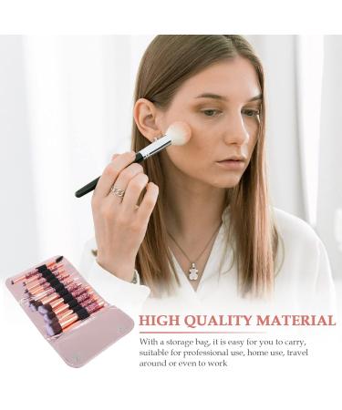 Premium Rhinestone Makeup Brush Set - Synthetic Foundation Powder Concealers & Eye Shadows | Professional Beauty Tools with Bag - Buy Online on GoSupps.com