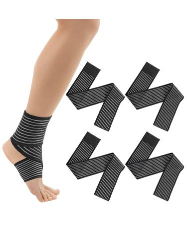 4 pack knee tandage knee -supported sport bandage knee caption strength sport compressed knee scale for arm elbow calf hand hand ankle wrist knee (70cm 27.5 inch) 4 pack 70cm