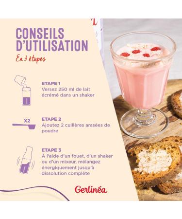 GERLIN A Boisson Milkshake Fruits Rouges Substitut de Repas Minceur Riche en Prot ines 13 Vitamines & 10 Min raux Faible en Graisses Satur es 15 repas Facile Pr parer 436g - Buy Online on GoSupps.com