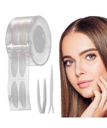 Invisible Eyelid Lift Strips - Eyelids Lifting Strips for Hooded Eyes - Double Eyelid Tape Fiber Design Texture Bionic Design Roll Design Strong Stickiness for Makeup Widened Textured Shape