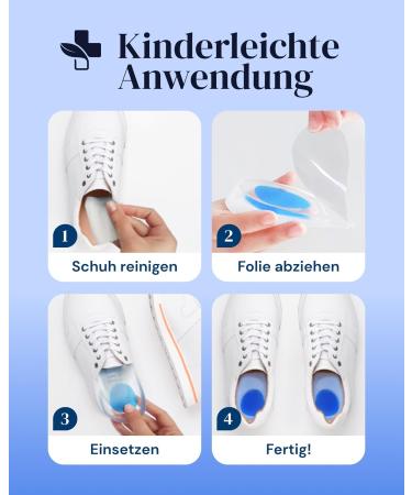 Yogamedic Heel Cushion for Plantar Fasciitis & Heel Pain Relief - Orthopedic Gel Inserts (Size 35-39) - Comfort Shoe Pillows - Buy Online on GoSupps.com