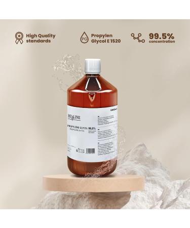 HD-Line 1000 ml Glycerin E422 & Propylene Glycol E1520 - Pharmaceutical Quality Food Grade Pure Vegan VG & PG for DIY Projects - 1L Each - Buy Online on GoSupps.com