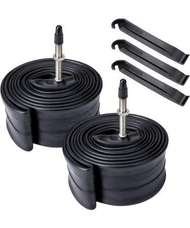 2 Pack 700C 28 Road Bike Tubes FV48 Presta Valve | 700x35C/38C/40C/43C Compatible | Bicycle Tubes for 700C x 35C-43C Tires - Buy Online on GoSupps.com
