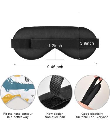 Xigua Funny Kid Dinosaur Sleeping Eye Mask | Adjustable Strap, Breathable Blackout Comfort | for Men & Women - Buy Online on GoSupps.com