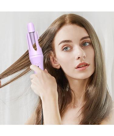 Muflydo Hair Curler Automatic Quick Heating Curling Wand - Ions Auto Curler Waver Hair Tool 3 Adjustable Temps for Home Travel Salon 32MM Purple - Buy Online on GoSupps.com