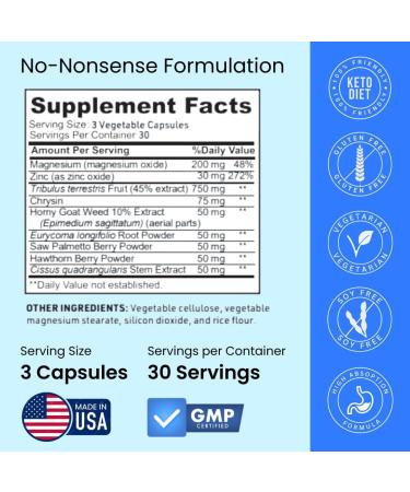 Crazy Muscle Booster for Men and Women (Over 1 300mg per Capsule) to Increase Low Levels in Males Reverse The Effects of Low Levels on Muscle and Fat 90 Supplement Pills - Buy Online on GoSupps.com