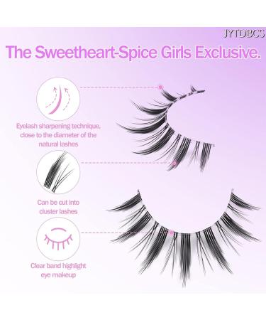 False Eyelashes Fluffy Natural Look 8D 20 mm Long C Curl Strip Eye Lashes Full Reusable Fake Eyelashes (C-manga 7pairs) - Buy Online on GoSupps.com