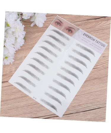 FRCOLOR 2pcs 3d Eyebrow Stickers Waterproof Stickers Makeup Tools Eyebrow Makeup Kit Woman Make up Stencil - Buy Online on GoSupps.com