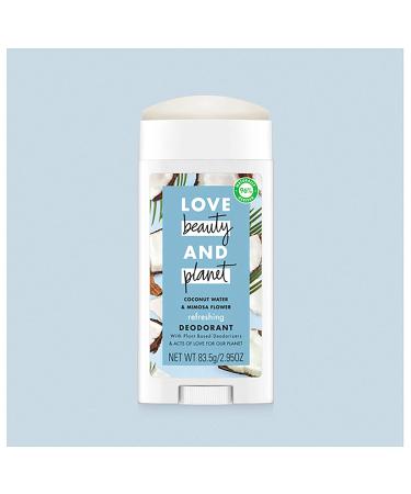 Love Beauty and Planet Refreshing Deodorant Coconut Water & Mimosa Flower 2.95 oz (83.5 g) - Buy Online on GoSupps.com