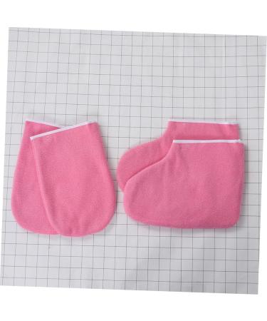 Beavorty 2 Sets leather horn boots Paraffin Gloves heated mittens Paraffin Bath Mitts foot hot wax treatment Paraffin Baths Socks Gloves Wax Sock Polyester lining Spa Work tote bag - Buy Online on GoSupps.com