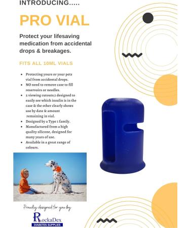 Insulin Vial Protector Case - 2 Pack, Purple - Prevents Broken Vials, Pro Vial Design - Buy Online on GoSupps.com