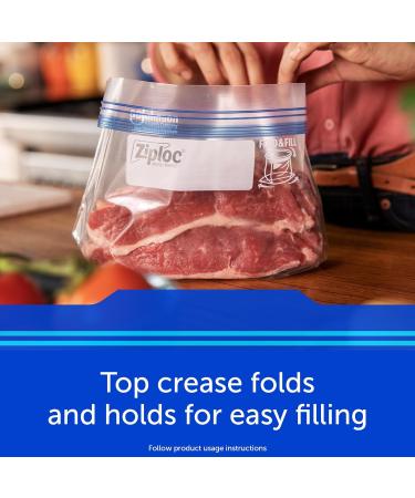 Ziploc Medium Food Storage Freezer Bags Grip 'n Seal Technology for Easier Grip Open and Close 75 Count - Buy Online on GoSupps.com