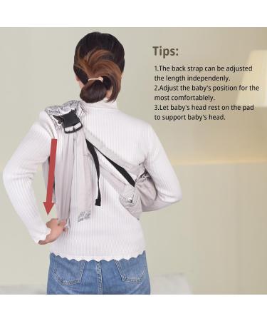 CUBY Natural Cotton Baby Carrier | Extra Comfortable Sling for Newborns & Toddlers - Grey Bear Design - Buy Online on GoSupps.com