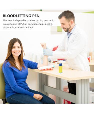 Fora Safety Lancet 50PCS - Press Type Diabetic Blood Lancet Needles with Sterile Disposable Collection - Buy Online on GoSupps.com