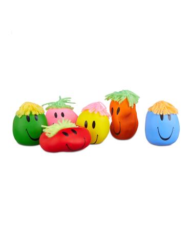 Relaxdays squishy ball 9 cm with funny grimace anti-stress ball kneadable for children adults various colors 1