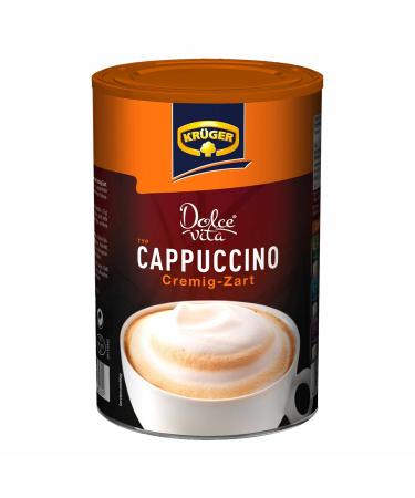 Kr ger Dolce Vita Cappuccino - Creamy Milk Coffee Made from Instant Coffee Beans | 200g | International Shipping Available - Buy Online on GoSupps.com
