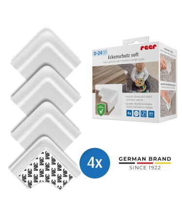 Reer Corner Protector Soft - 4 Pieces Bite-Proof Safe Tested White | International Shipping Available - Buy Online on GoSupps.com