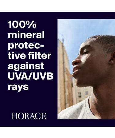 HORACE Mattifying Face Moisturiser SPF30 for Men - Natural Hydrating Cream with UV Protection - Premature Ageing Prevention - Skincare for All Skin Types - Unscented 75 ml - Buy Online on GoSupps.com