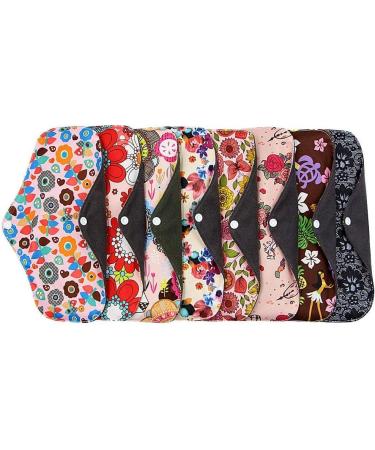 Reusable Menstruation Cloth Pads - Soft Absorbent Women's Hygiene Towels | 10 & 20 Pack Random Colors - Buy Online on GoSupps.com