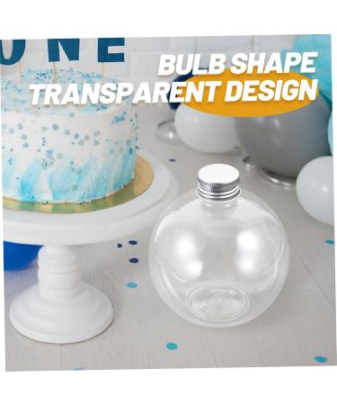 GRIRIW 10pcs Transparent Spherical Bottle Christmas Tree Ornaments Clear Bottles Lightweight Juice Bottles - Buy Online on GoSupps.com