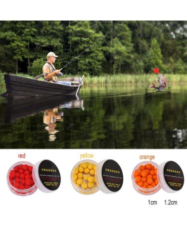 30pcs 10/12mm Smell Carp Fishing Bait Foam Pop Up Soft Pellets Boilies Eggs - Yellow 10MM | Artificial Carp Baits for Hair Rig Feeder - Buy Online on GoSupps.com