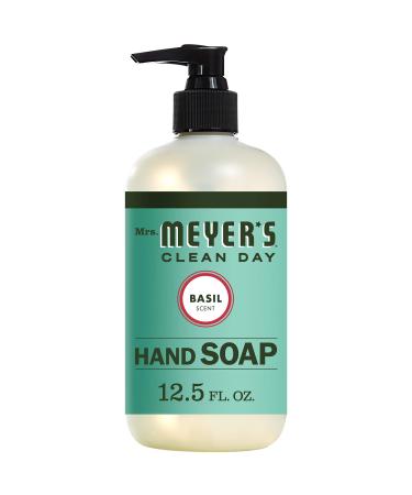 Mrs. Meyer's Hand Soap  Made with Essential Oils  Biodegradable Formula  Basil  12.5 Fl. Oz Basil 12.5 Fl Oz (Pack of 1)