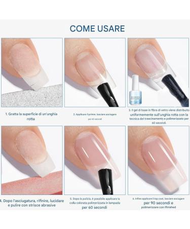 Reconstructive Nail Gel Repairing Strengthening Thickening Lengthening 15ml UV/LED Professional Manicure Gel for Home Travel and Beauty Treatments | Versatile product for nail care and - Buy Online on GoSupps.com