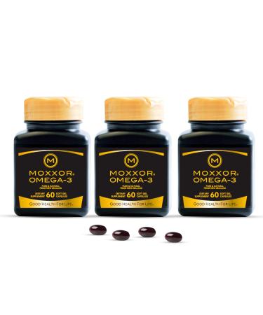 Omega 3 New Zealand Green Lipped Mussel Oil Soft gels for Joint Support and Mobility Heart & Immune Support No Fishy Aftertaste 3-Pack 180Soft gels 2-Soft gels Per Day 90 Day Supply 60 Count (Pack of 3)