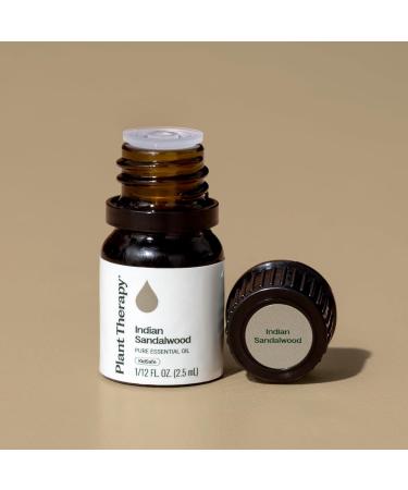 Plant Therapy Sandalwood Indian Essential Oil 2.5 mL (1/12 oz) 100% Pure Undiluted Therapeutic Grade - Buy Online on GoSupps.com